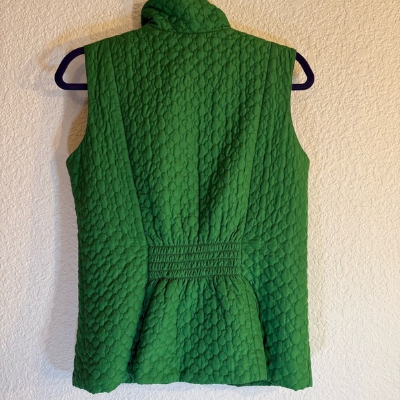 Charter Club Quilted Vest Zipper Tapered Back Kelly‎ Green, Size M - Picture 4 of 8